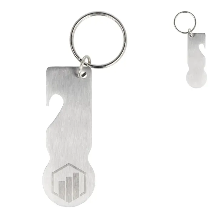 Stainless Steel Trolley token key ring - LT93102 (gadzety reklamowe)